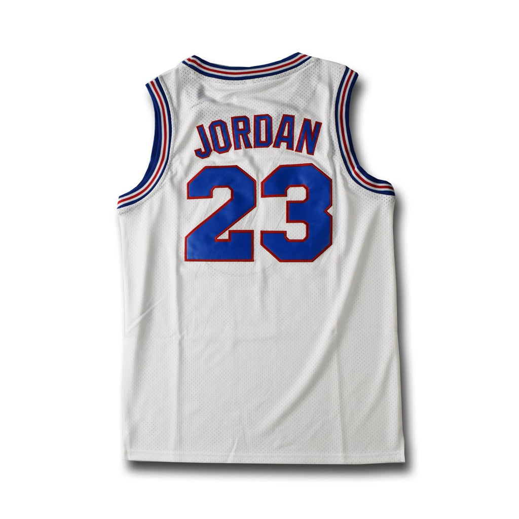 Jordan #23 Tune Squad White Basketball Jersey