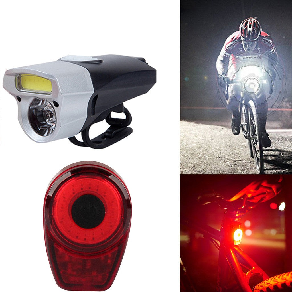 USB Rechargeable LED Bike Bicycle Cycling Front Light Headlihgt Lamp Torch